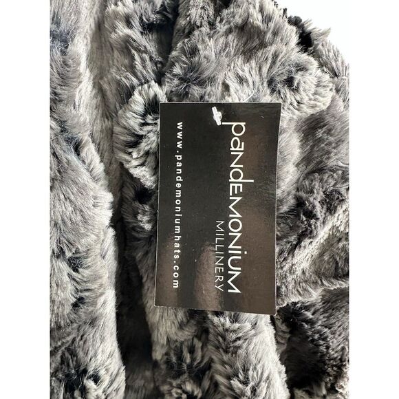 Pandemonium Mandarine‎ Faux Fur Reversible Gray & Black Vest Womens Small USA - Picture 6 of 8
